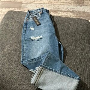 Women’s Blanc NYC 28 Distressed Blue Jeans